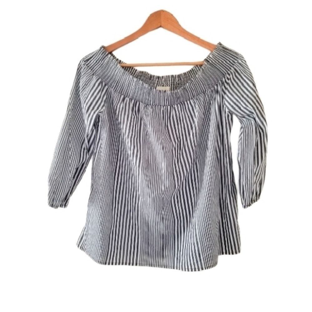 Nordstroms Mello Day off shoulder top blue